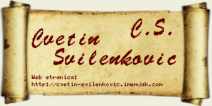 Cvetin Svilenković vizit kartica